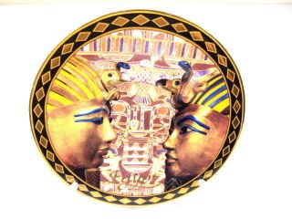 king tut tutankhamun egyptian ceramic plate decor decorative pharaoh 