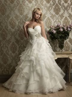2012 New white/ivory wedding dress custom size 2 4 6 8 10 12 14 16 18 