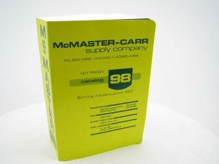 mcmaster carr chicago illinois 98 catalog 1992 