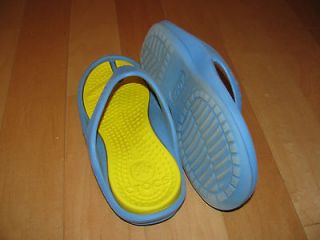 crocs athens kids blue yellow w3 m1