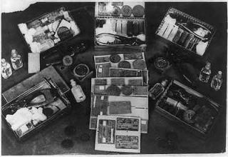 Captured American spying equipment on display in the Soviet Union,1960 