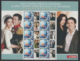 Crown Prince Fredrik & Crown Princess Mary of Denmark Aus visit 2005 