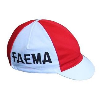 FAEMA RETRO CYCLING TEAM CAP   VINTAGE   FIXED   EDDY MERCKX