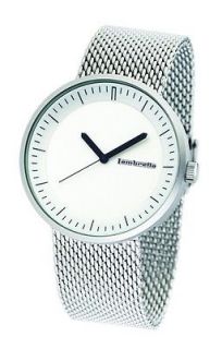 new lambretta franco mesh steel watch 2160 ste customer return