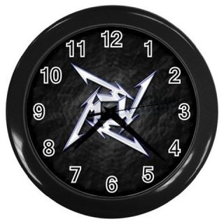 Metallica Rock Round Large wall clock Black Collection Gifts New Year