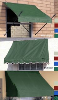 Window & Door Awning 4,6,8 DIY Awnings Forest Green