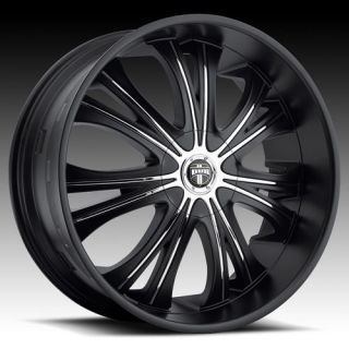 24 x9 5 dub mamba black 5 6 lug wheels
