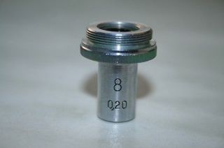lens for microscope lomo 8x0 20 from belarus 