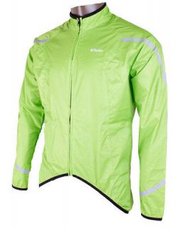 Unisex Reflective Running Hi Viz Cycling Waterproof Wind Coat Jacket 