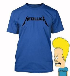 Metallica black logo T shirt Hard rock Beavis Butt Head party costume 