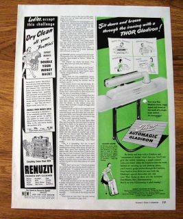 1947 thor automagic gladiron ad ironer  4