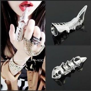 Armour Knuckle Finger Lengthen Gothic Punk Cool Ring  3 