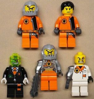 x5 NEW Lego Agents Minifig BREAK JAW SLIME FACE SAW FIST Minifigure 
