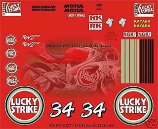 mini moto lucky strike race set decals stickers from united