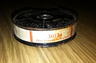 two owls vintage metal canister pathe film 9 5mm 1920