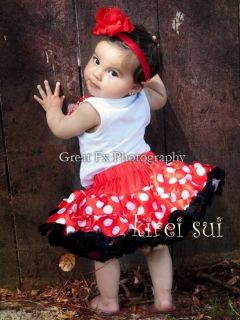 Cute Minnie Mouse Birthday Tutu Set. (Numbers 1 9 available)