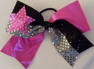 Cheer/cheerlea​ding hair bow ribbon custom bows Texas Bows 