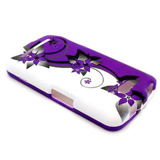PURPLE SILVER VINES HARD PHONE COVER CASE FOR METRO PCS Coolpad 