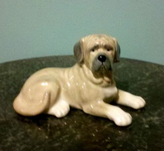 MASTIFF DOG Porcelain Ceramic Figurine Statute DNC Fine Collectibles 