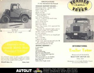  mobile home toter truck brochure  15 99  mobile 
