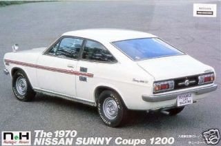 Doyusha NH24 Nissan Sunny Coupe 1200 (1970) 1/24 Scale Kit