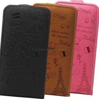 Samsung Galaxy S I9000 T959 Vibrant Cell Phone PU Leather Case Cover 
