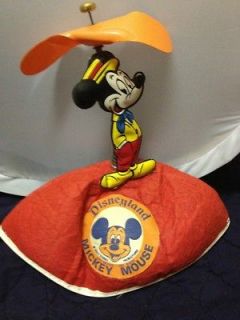 VERY RARE Mickey Mouse Disneyland Twirly Ear Felt Hat Very Old.