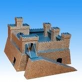 plan to build wooden toy model fort with dungeon time