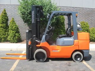 TOYOTA 10000 LB 7FGUC45 CAPACITY LIFT TRUCK FORKLIFT TRIPLE STAGE MAST