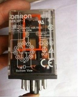 OMRON MK3P I AC 220V Relay 11 Pin 10A 250VAC With PF113A Socket Base