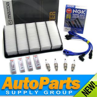 RX 8 Tune Up Kit Spark Plugs Ignition Wires Air Filter (Fits Mazda 