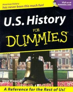 History for Dummies by Steve Wiegand 2001, Paperback