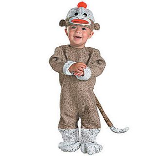 new sock monkey infant halloween costume 12 18 months deluxe jumpsuit 