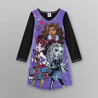 New Monster High Ghouldfriends Pajamas Nightgown 7/8 10/12 14/16