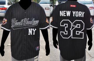 NEW YORK BLACK YANKEES short sleeve Negro League Baseball Jersey NWT M 