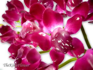   Vanda Artificial Silk Orchid Flower Stem Plant Tabletop Wedding