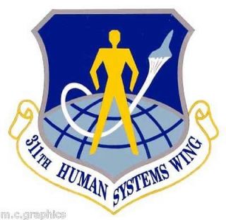sticker usaf 311th human systems wing emblem more options select