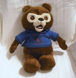   Wolf Lodge Brown BEAR In Blue Hoodie Plush Animal Toy 16 Tall EUC