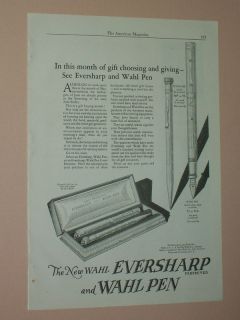 1925 wahl eversharp and wahl pen ad fountain pen ad