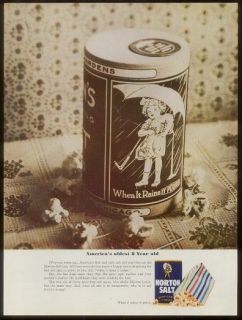 1965 morton s salt umbrella girl box photo ad time