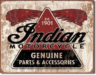 indian motorcycles tin sign parts vintage ad metal time left
