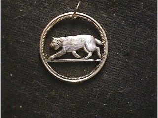 lynx cut coin necklace canadian silver quarter 
