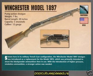 winchester model 1897 shotgun gun classic firearms card from canada
