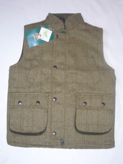 CHILDRENS KEEPER TWEED SHOOTING VEST NEW HUNTING SIZES 20   32