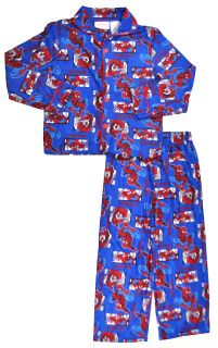 spider man big boys blue 2pc pajama pant set size
