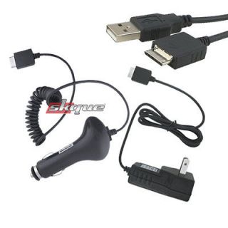   Bundle Car+Wall Charger Cable Cord FOR SONY WALKMAN  PLAYER