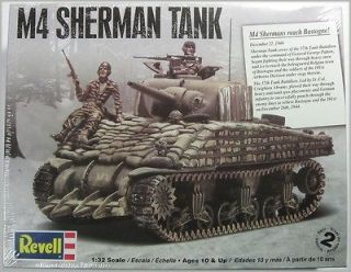 Revell 85 7851 M4 Sherman Tank 132 Scale Plastic Kit + Free Glue
