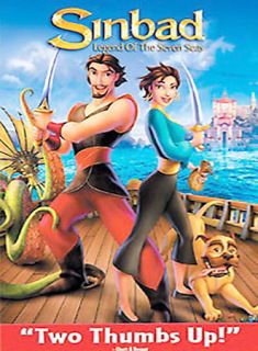 Sinbad Legend of the Seven Seas DVD, 2003, Full Frame