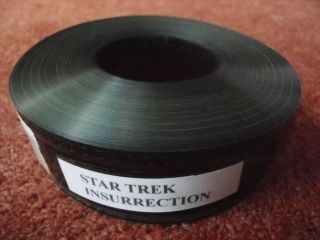 35mm STAR TREK INSURRECTION trailer. Patrick Stewart film cells.