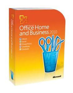 Microsoft Office Home and Business 2010 32 64 Bit Retail License Media 